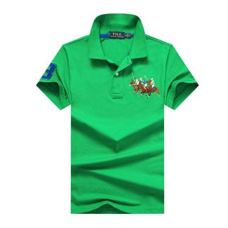 3 Horsed Pol Ralph Lauren Polo Shirt Green