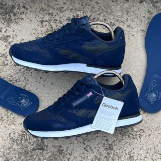 Blue Reebok Utility Suede Sneakers