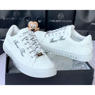 Luxury White Philip Plein Sneakers