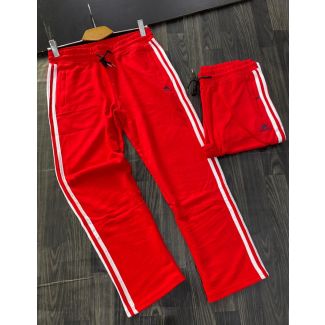 ADDIDAS RED JOGGERS