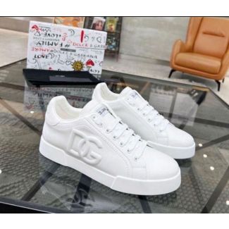 Classic White D&G Luxury White Sneakers